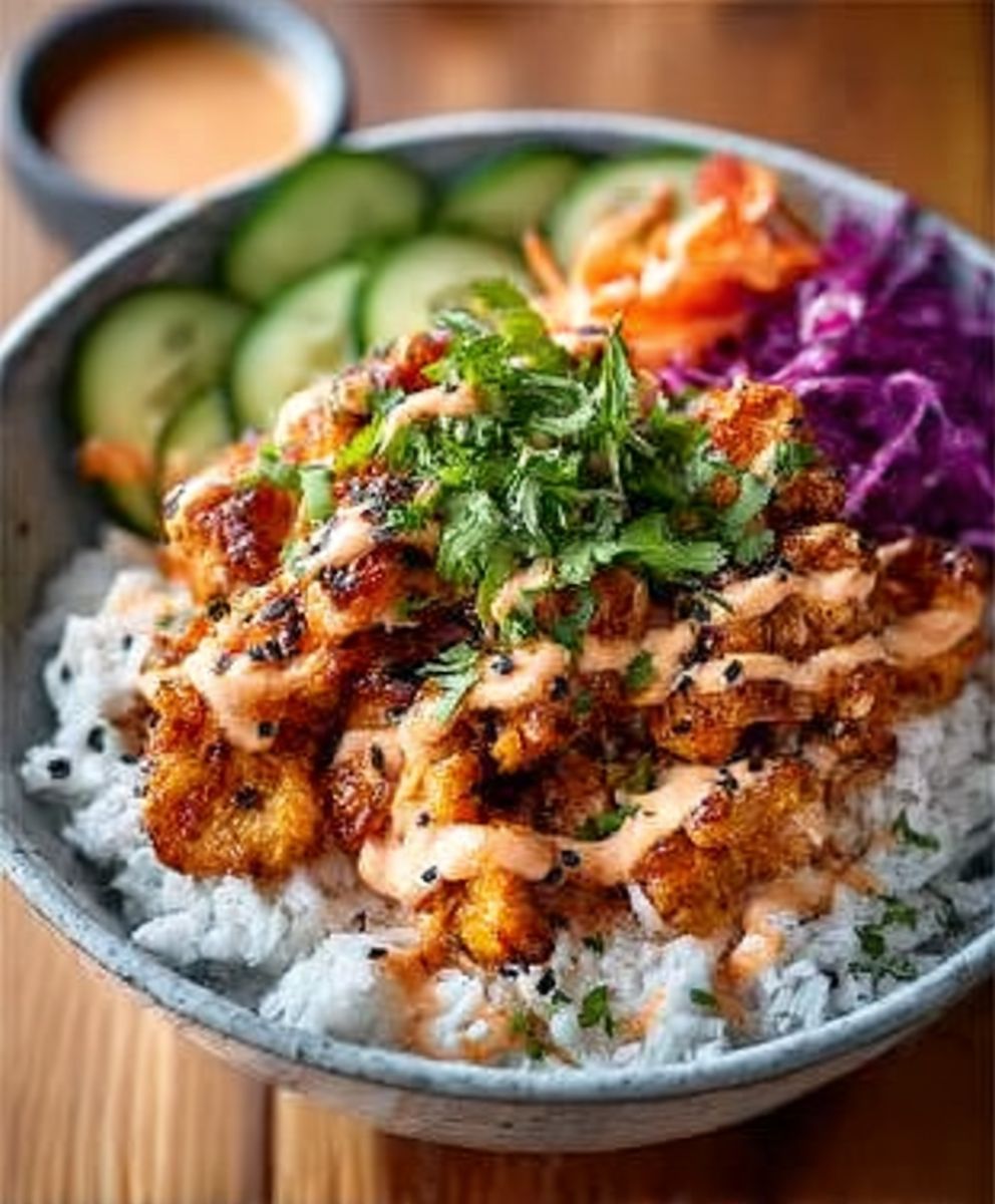 Bang Bang Chicken Bowl | High Protein Meal Prep Delight image 2