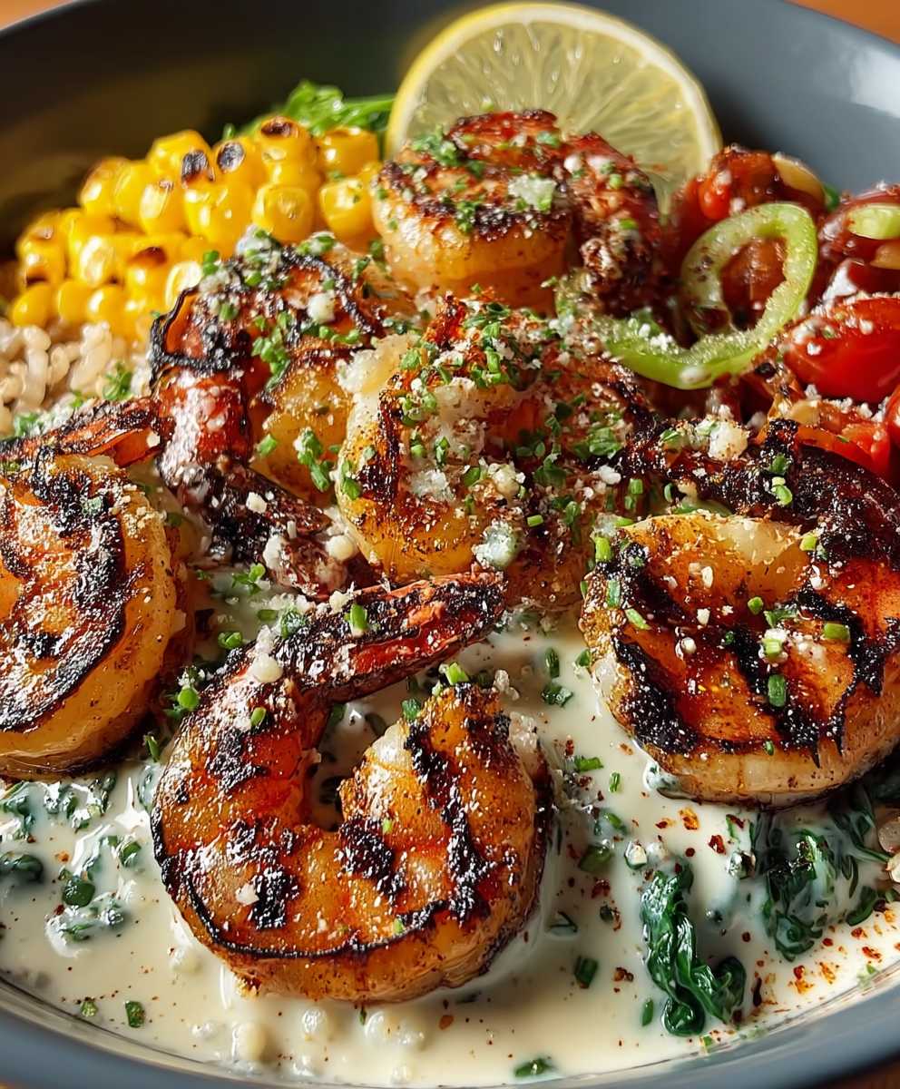 Quick Grilled Shrimp Bowls with Creamy Garlic Sauce in Under 30 Minutes image 2